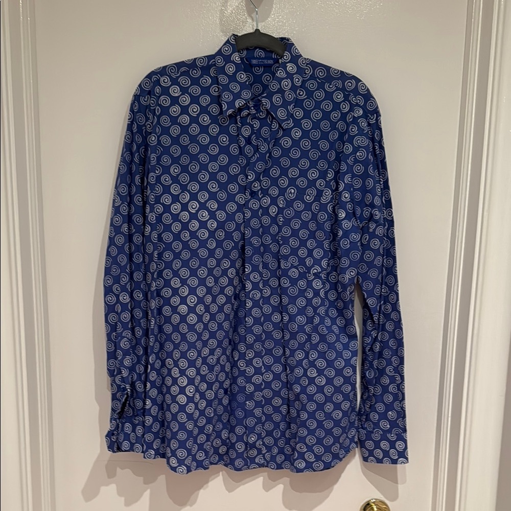 Three Islands Blue Swirl Men's Shirt